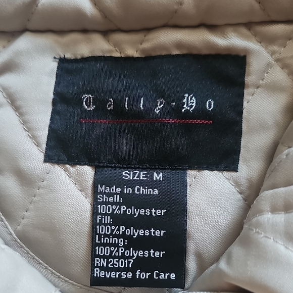 Tally Ho Quilted Beige Puffer Jacket - Picture 2 of 4